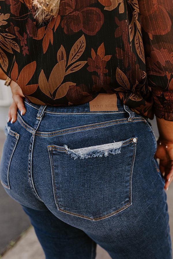 JUDY BLUE Ellison High Waist Bootcut Jean Curves Product Image