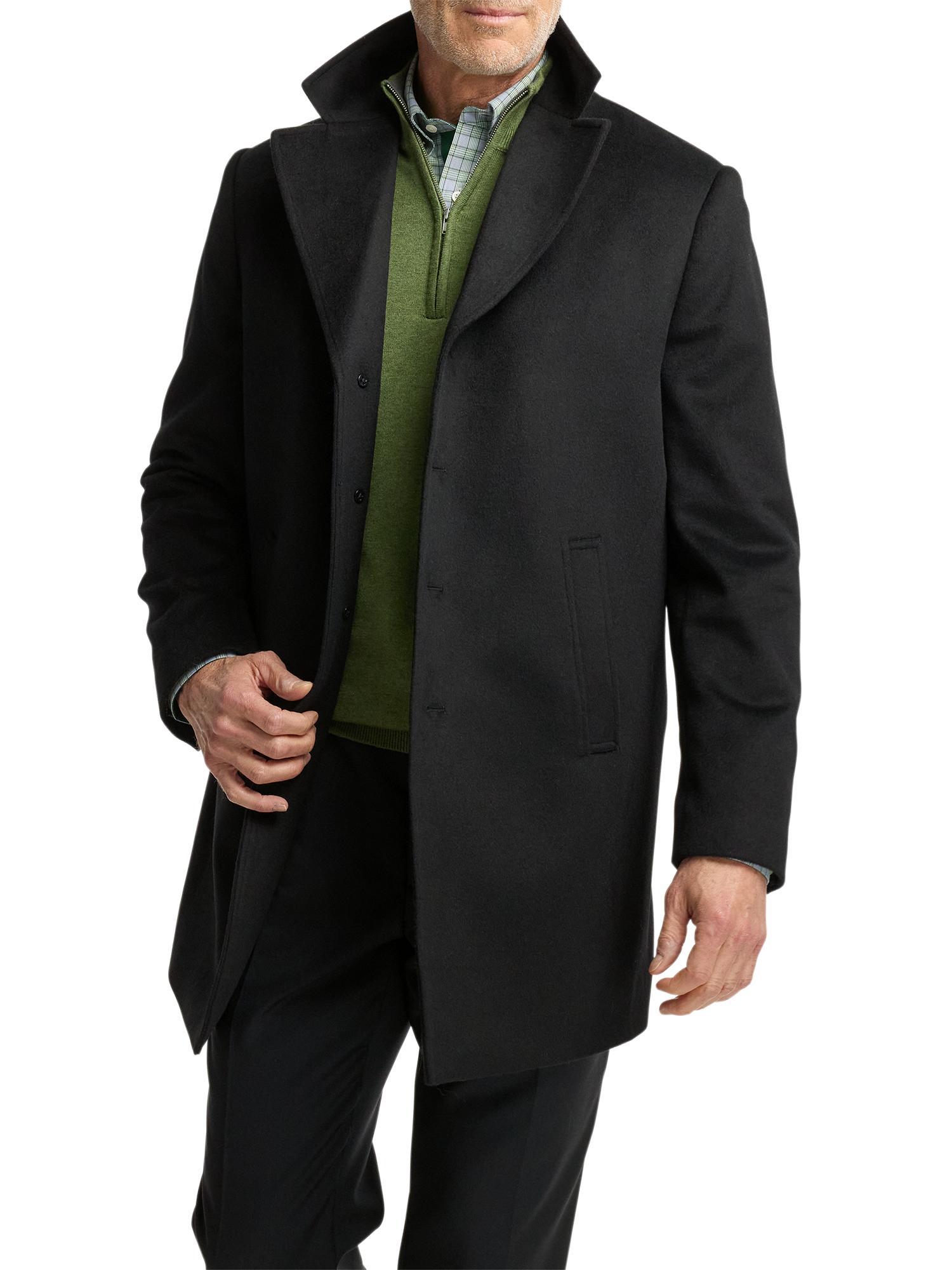 Wool Blend Topcoat - Black Product Image