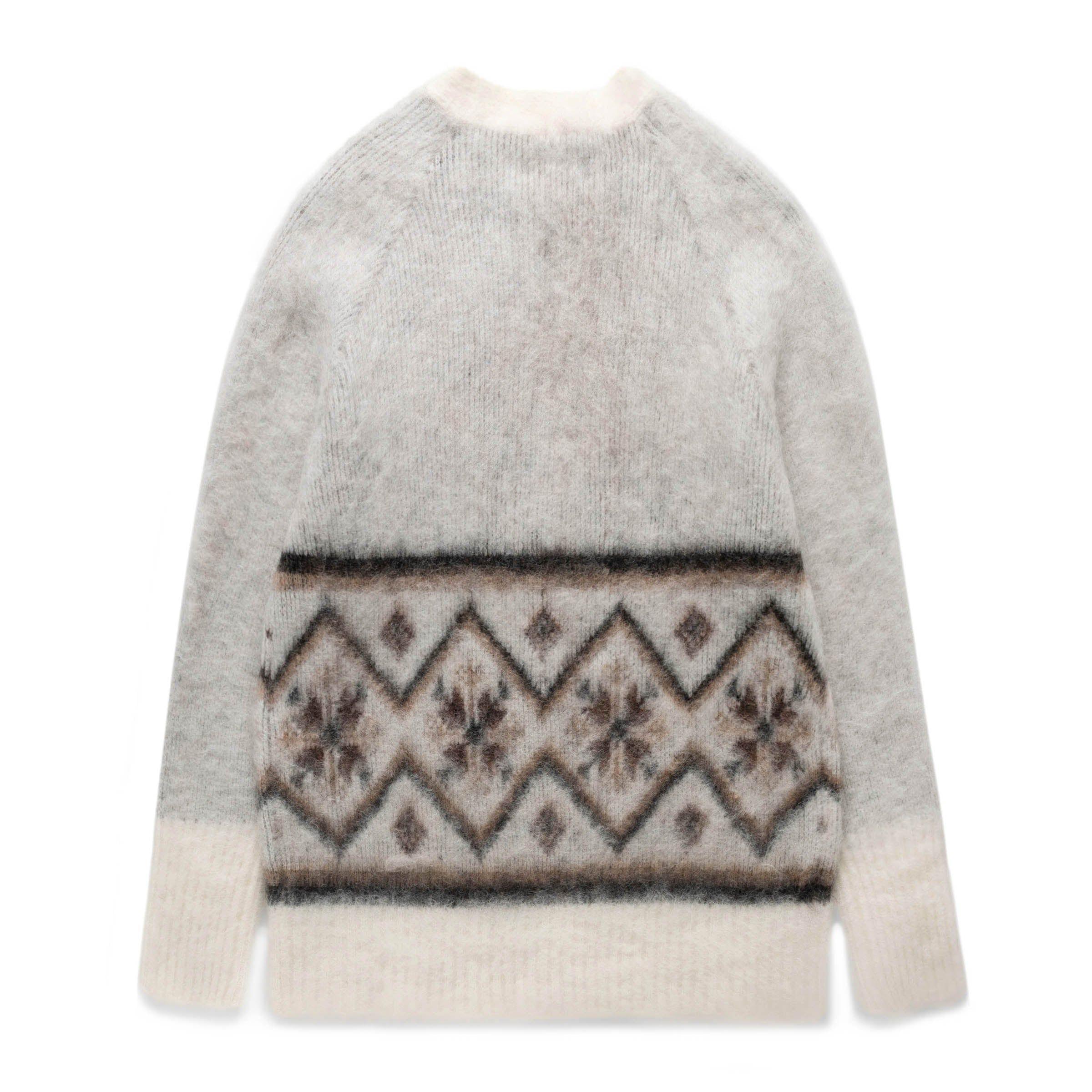 BRUSHED MOHAIR FAIR ISLE CARDIGAN Product Image