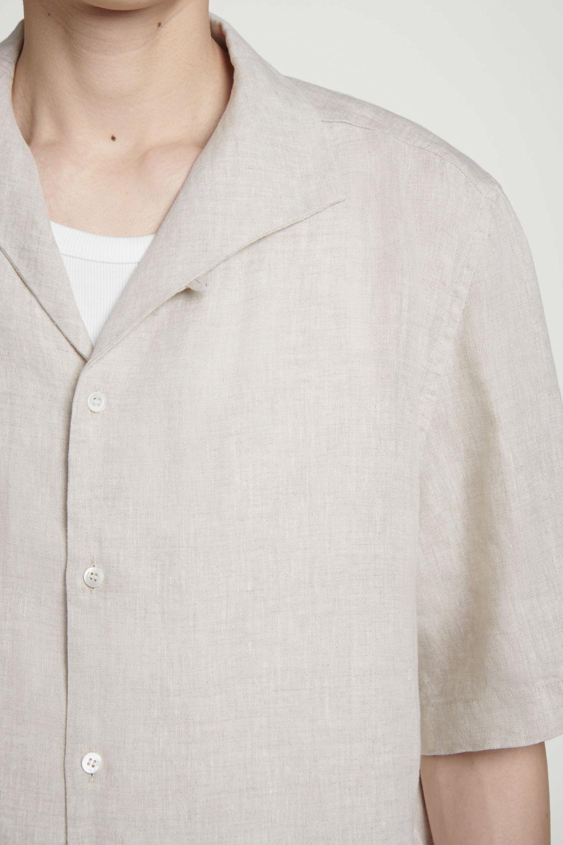 LINEN SHORT-SLEEVED SHIRT Product Image