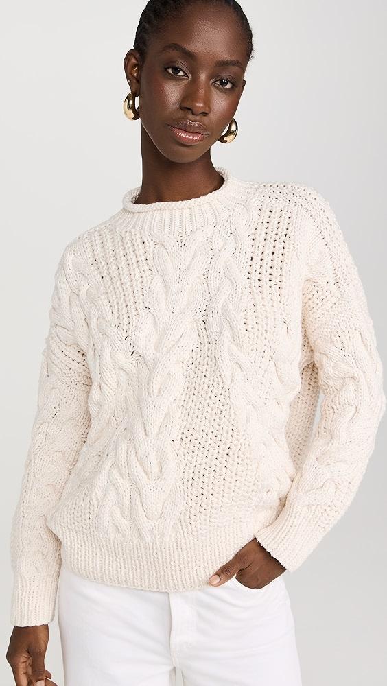 La Ligne Squiggle Cable Sweater | Shopbop Product Image