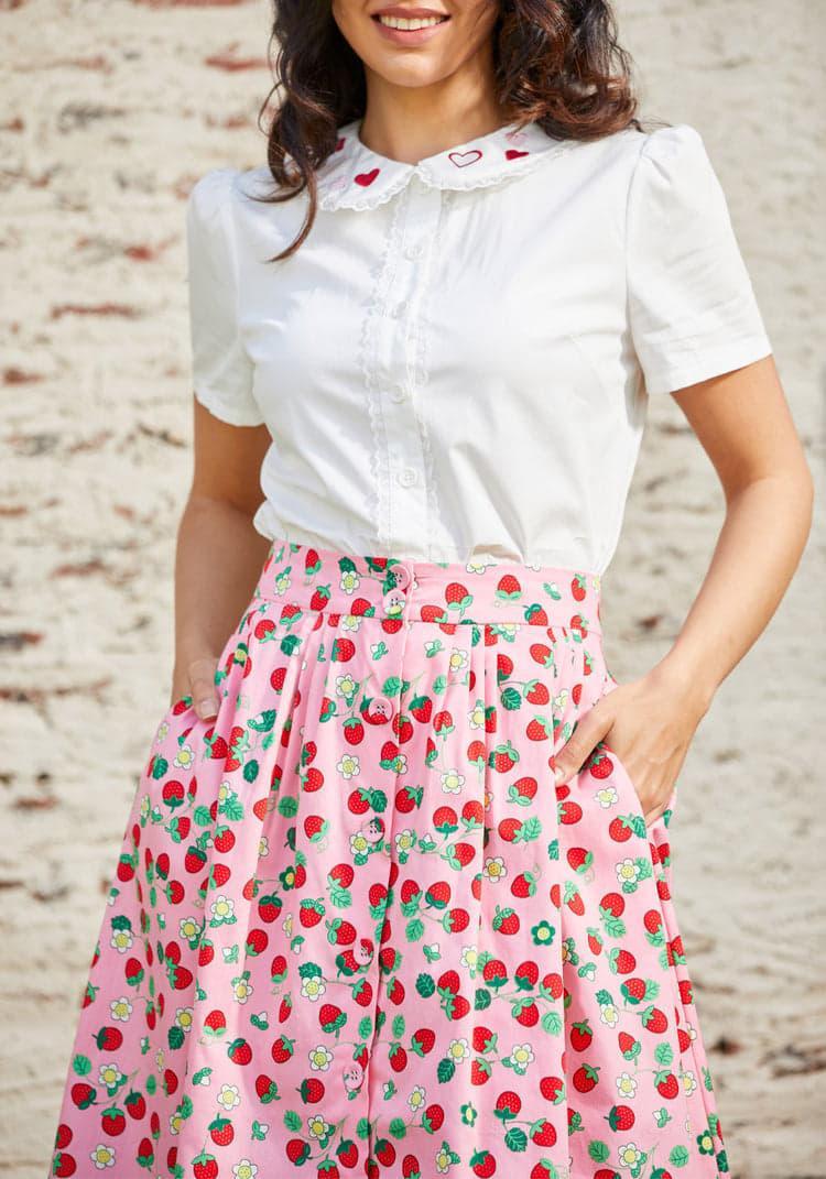 Berries & Blossoms A-Line Skirt Product Image