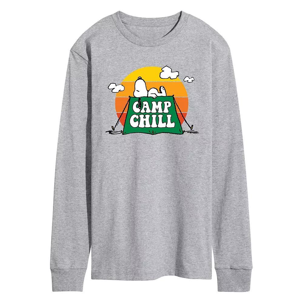 Men's Peanuts Camp Chill The Tee Tee, Size: XL, Gray Product Image