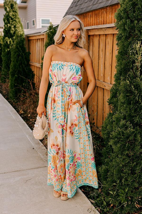 Tropical Retreat Wide Leg Jumpsuit Product Image