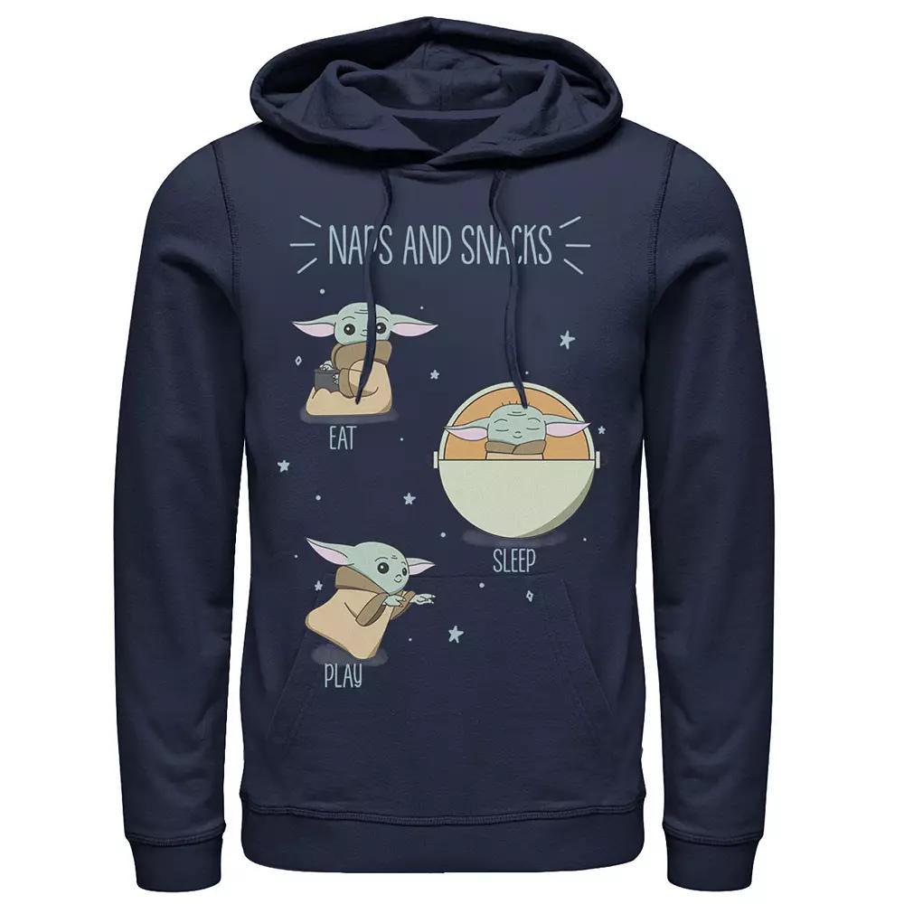 Men's Star Wars: The Mandalorian The Child Naps And Snacks Doodles Hoodie,  Product Image
