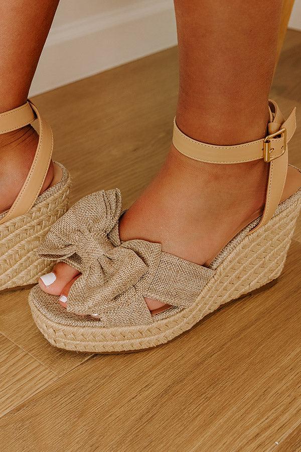 The Kaylani Woven Wedge in Natural Product Image