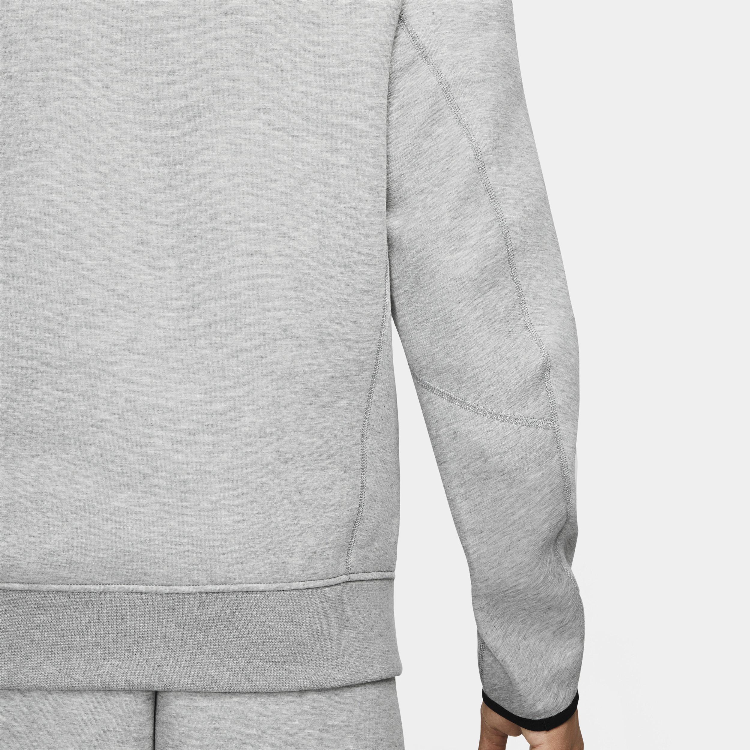 Nike Tech Fleece half zip sweatshirt in gray Product Image