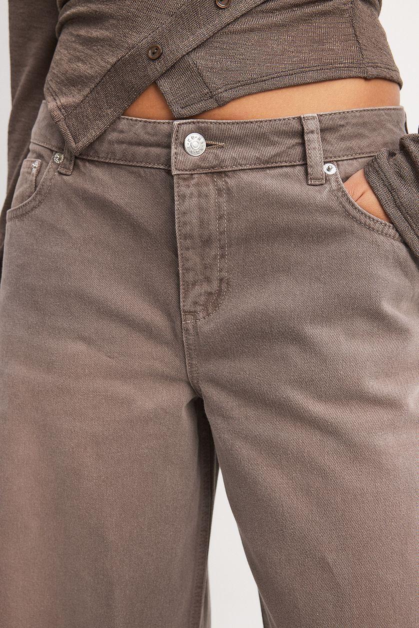 Loose Mid Waist Jeans Product Image