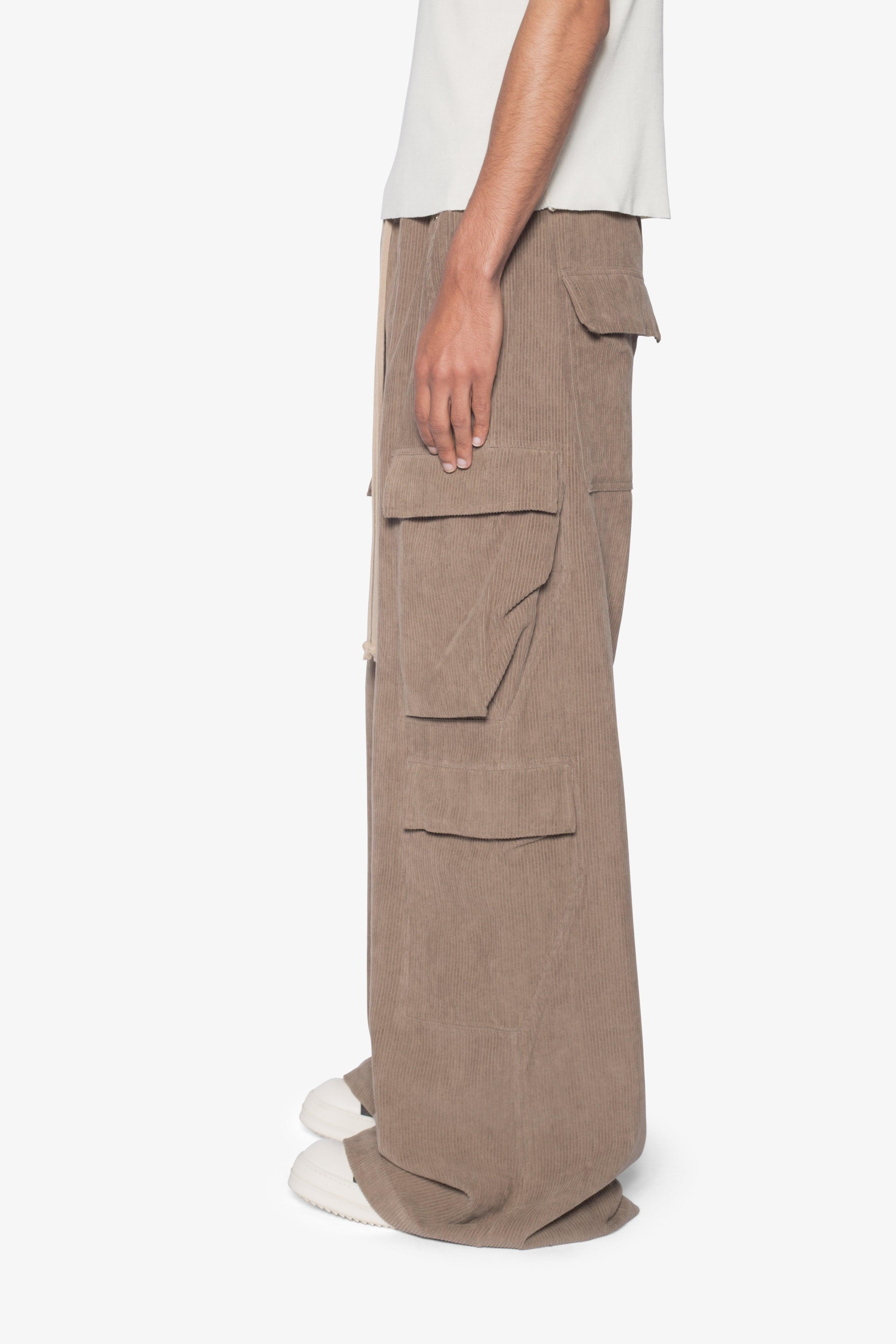 Corduroy Rave Double Cargo Pants - Olive Product Image