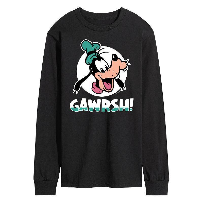 Disneys Goofy Mens Gawrsh Long Sleeve Graphic Tee Product Image