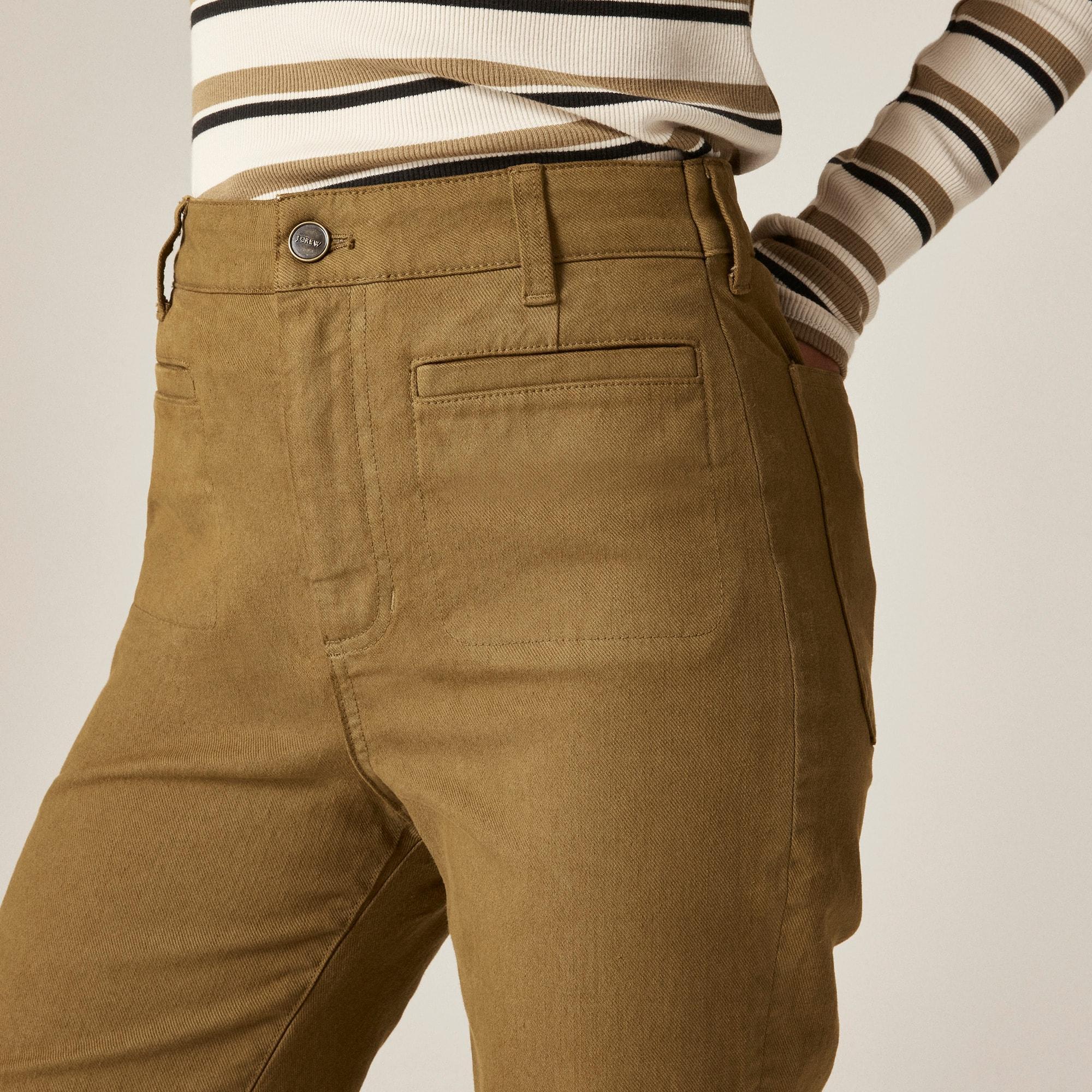 Vintage flare pant in washed twill Product Image