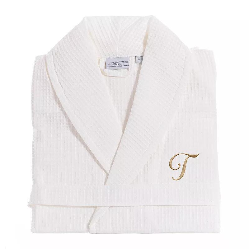 Linum Home Textiles Turkish Cotton Personalized Waffle Weave Bathrobe, Womens Product Image