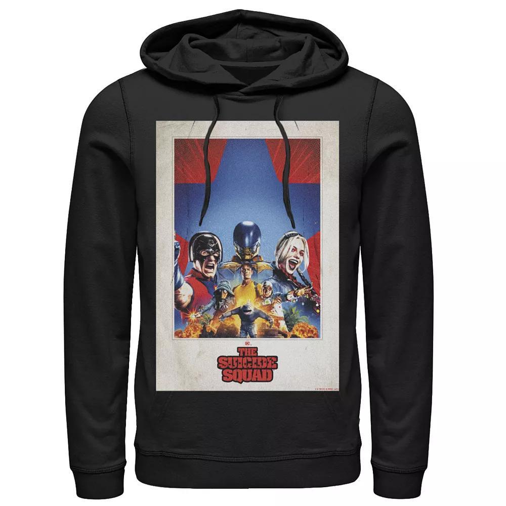 Men's The Suicide Squad Polaroid Group Poster Hoodie, Boy's, Size: Medium, Black Product Image