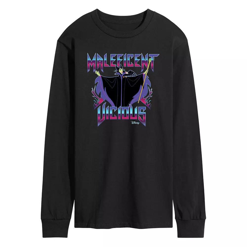 Disney Villains Maleficent Men's Vicious Long Sleeve Graphic Tee,  Product Image