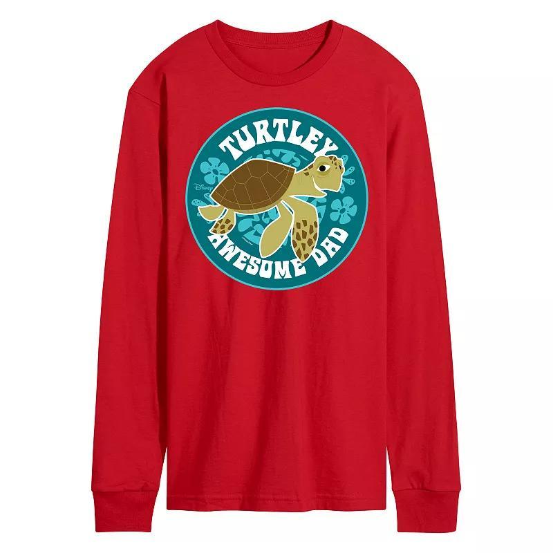 Disney/Pixar Finding Nemo Men's Turtley Awesome Dad Long Sleeve Graphic Tee,  Product Image