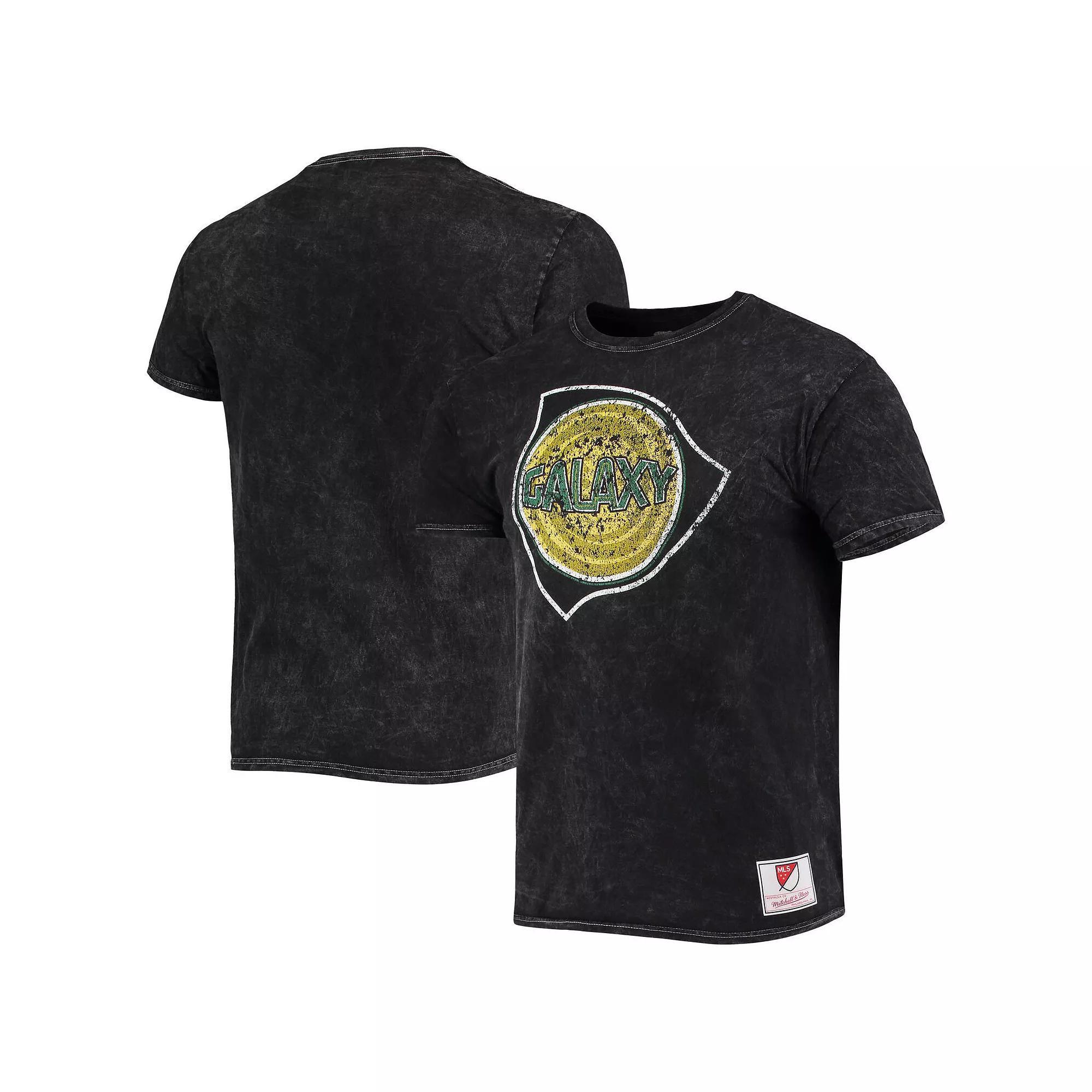 Men's Mitchell & Ness Black LA Galaxy Since '96 Mineral Wash T-Shirt,  Product Image