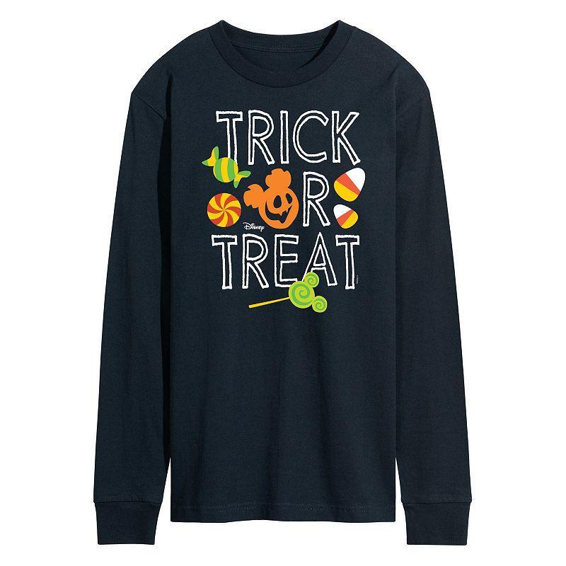 Disneys Mickey Mouse Mens Trick Or Treat Long Sleeve Graphic Tee Product Image