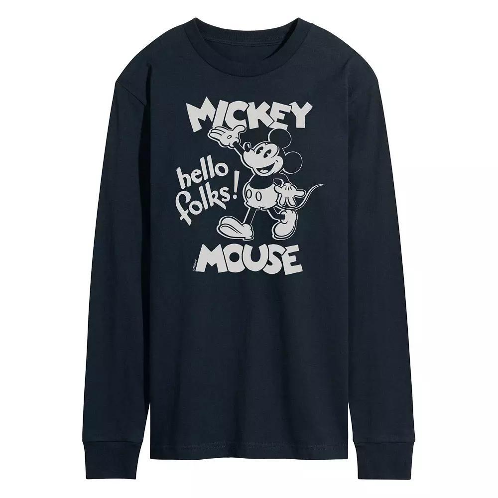 Men's Disney's Mickey Mouse Hello Folks Tee,  Product Image