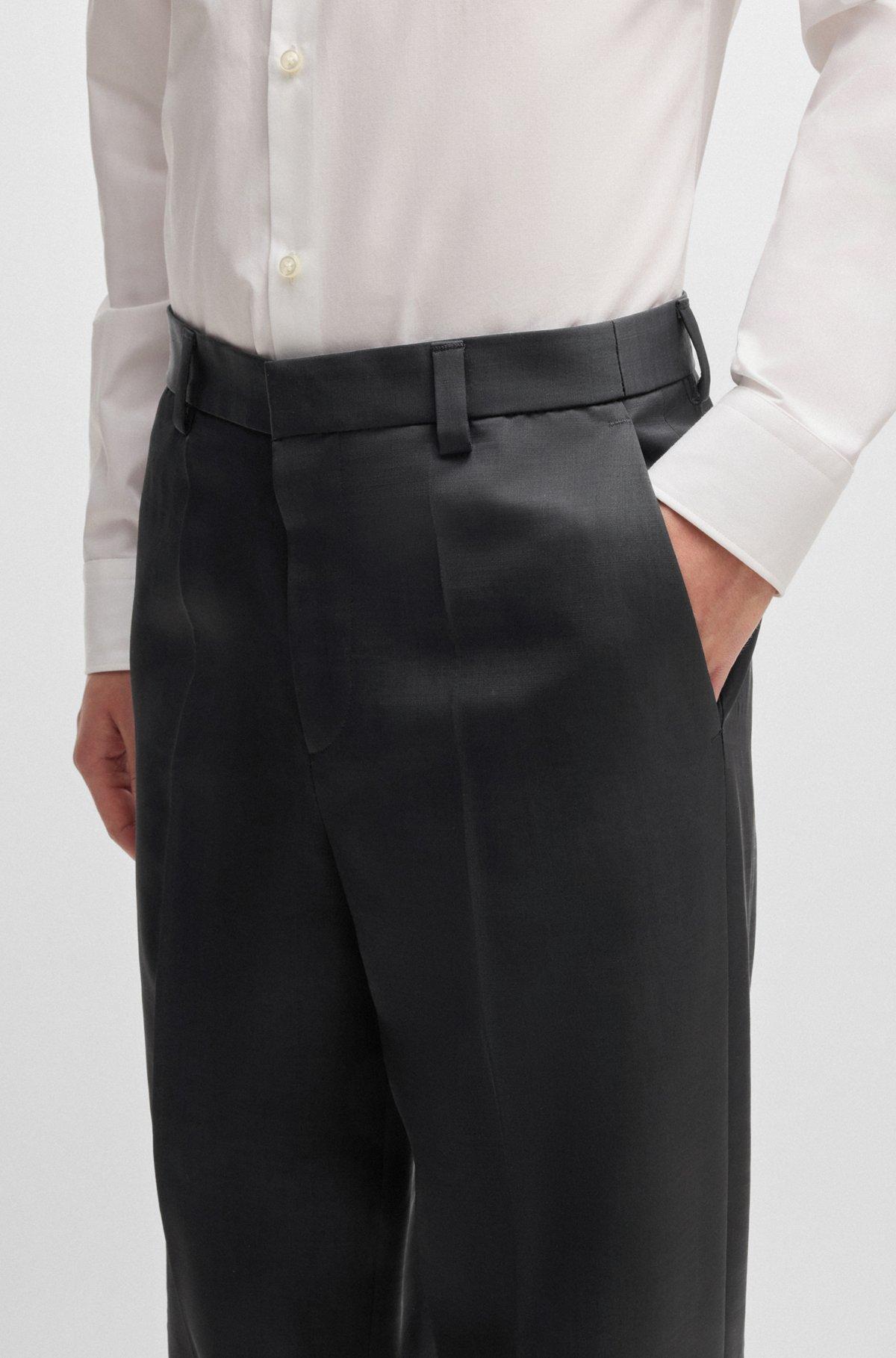 HUGO FORWARD slim-fit trousers in wool-blend twill Product Image