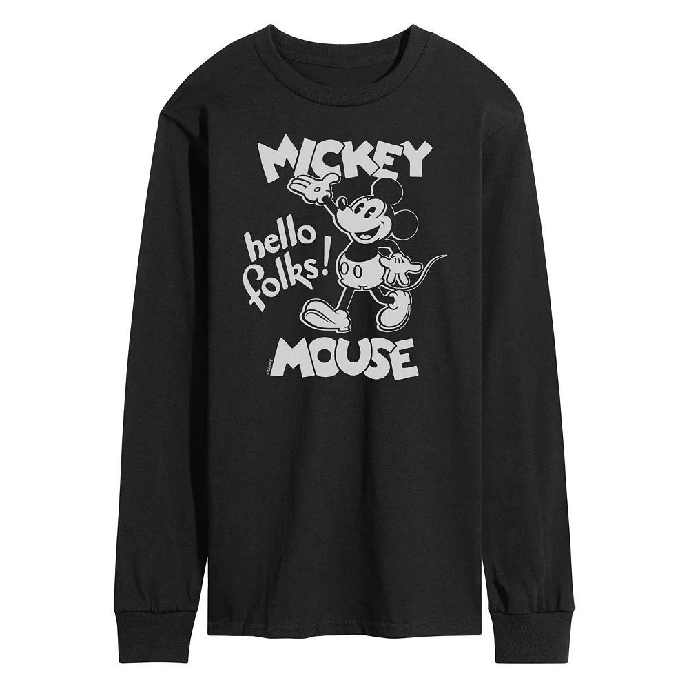 Men's Disney's Mickey Mouse Hello Folks Tee,  Product Image