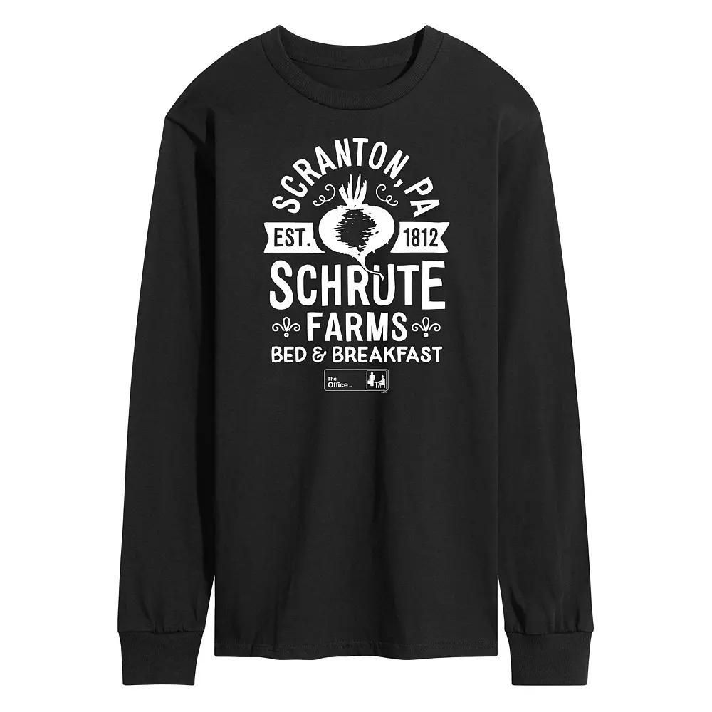 Men's The Office Schrute Farms Long Sleeve Tee,  Product Image