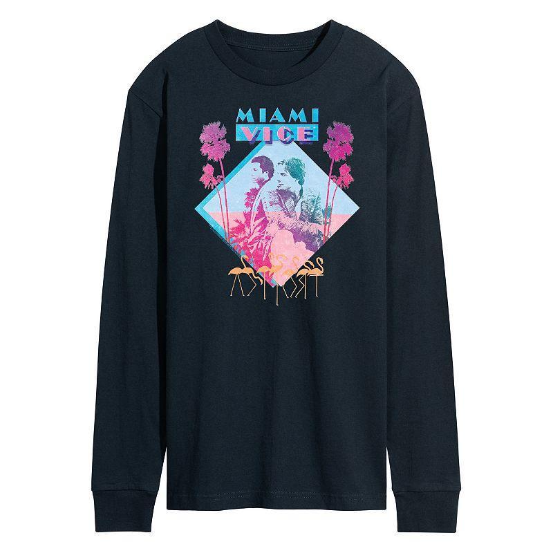 Mens Miami Vice Long Sleeve Graphic Tee Product Image