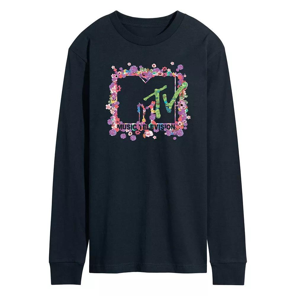 Men's MTV Floral Logo Graphic Tee,  Product Image