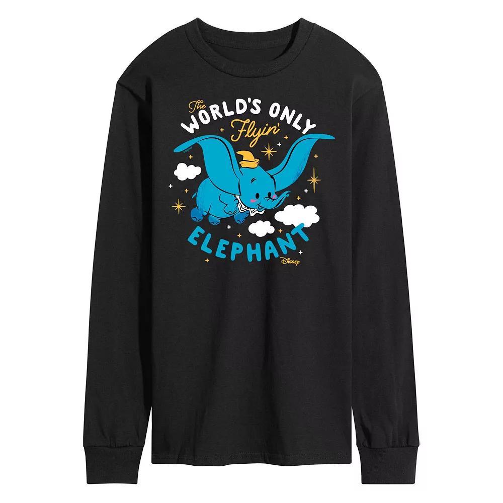 Disney's Dumbo Men's Flying Elephant Graphic Tee, Size: Medium, Black Product Image