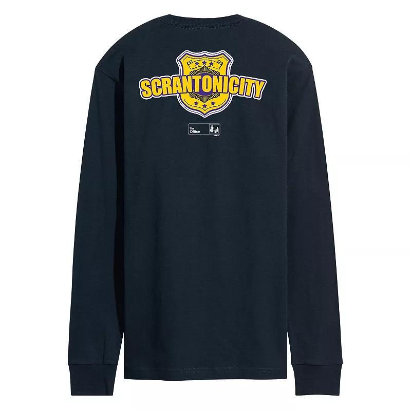 Men's The Office Scrantonicity Long Sleeve Tee, Size: XL, Blue Product Image