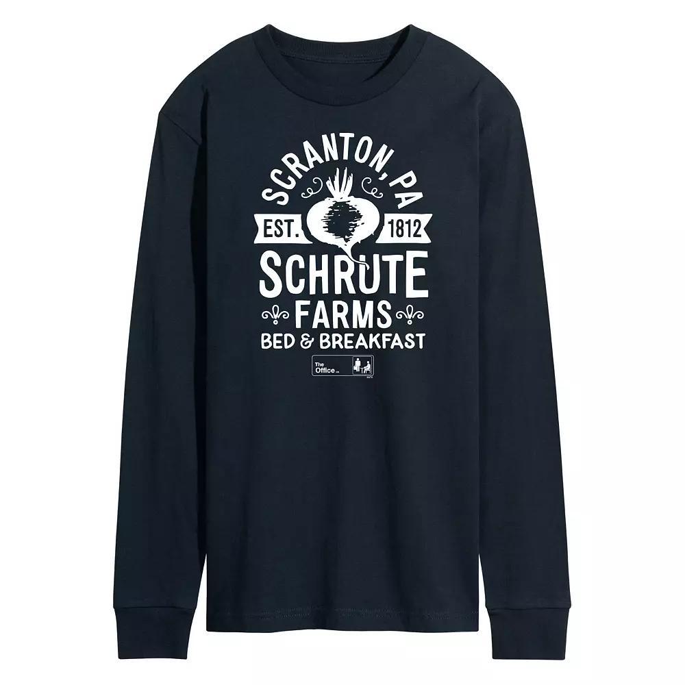 Men's The Office Schrute Farms Long Sleeve Tee,  Product Image