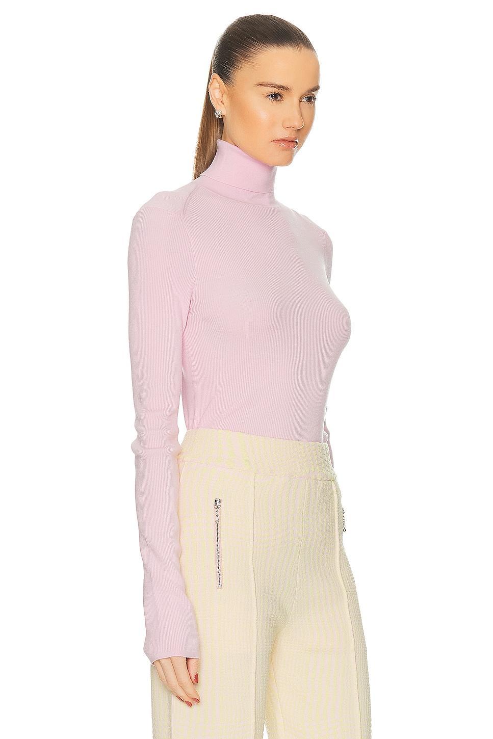 Burberry Turtleneck Sweater in Pink Product Image