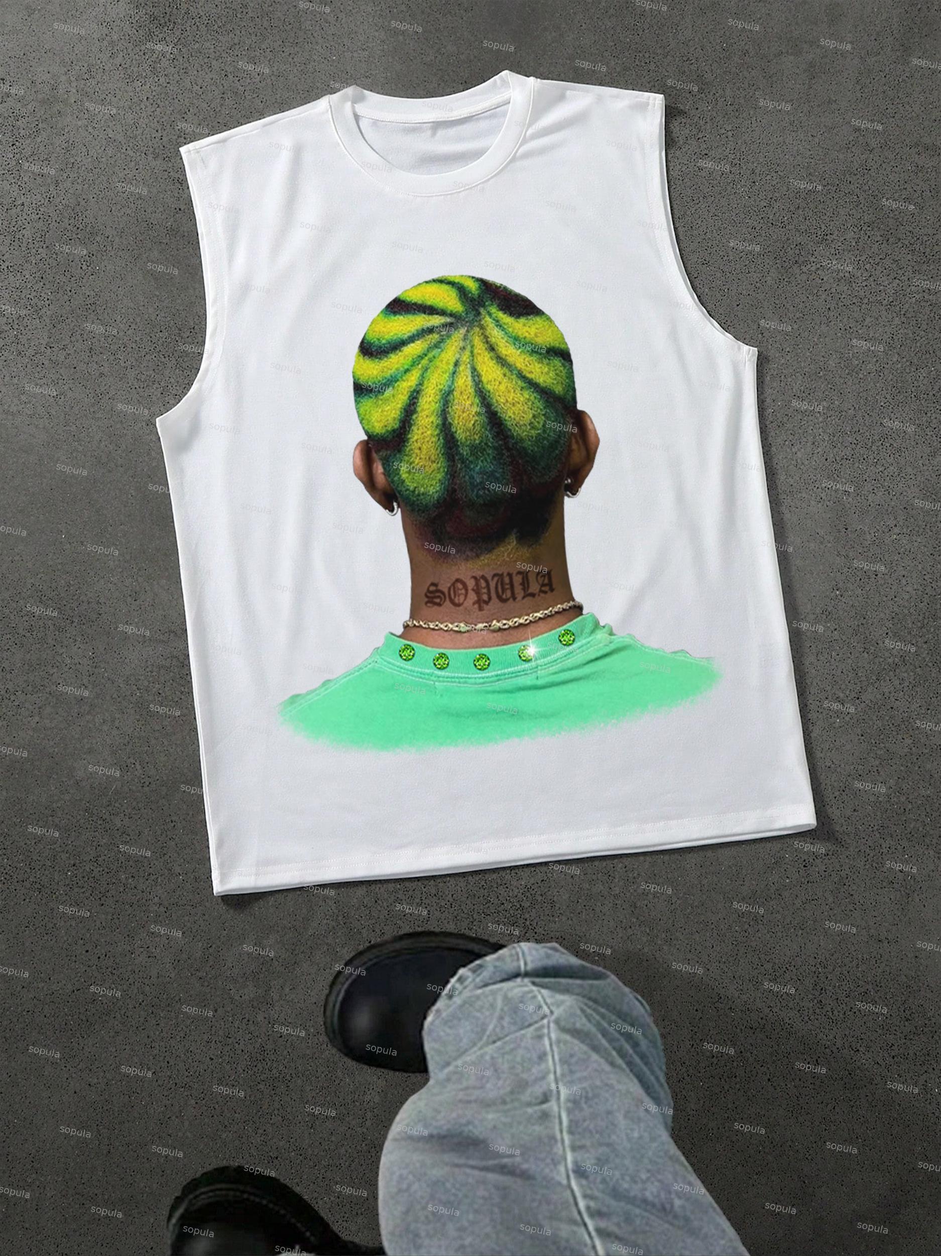 Green Diamond Men's Haircut Print Graphic Tank Top Product Image