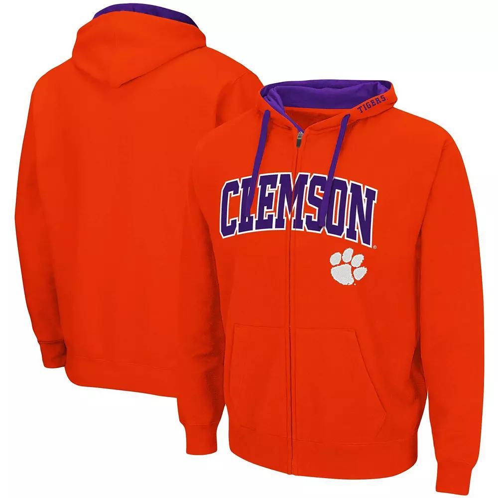 Men's Colosseum Orange Clemson Tigers Big & Tall Full-Zip Hoodie,  Product Image