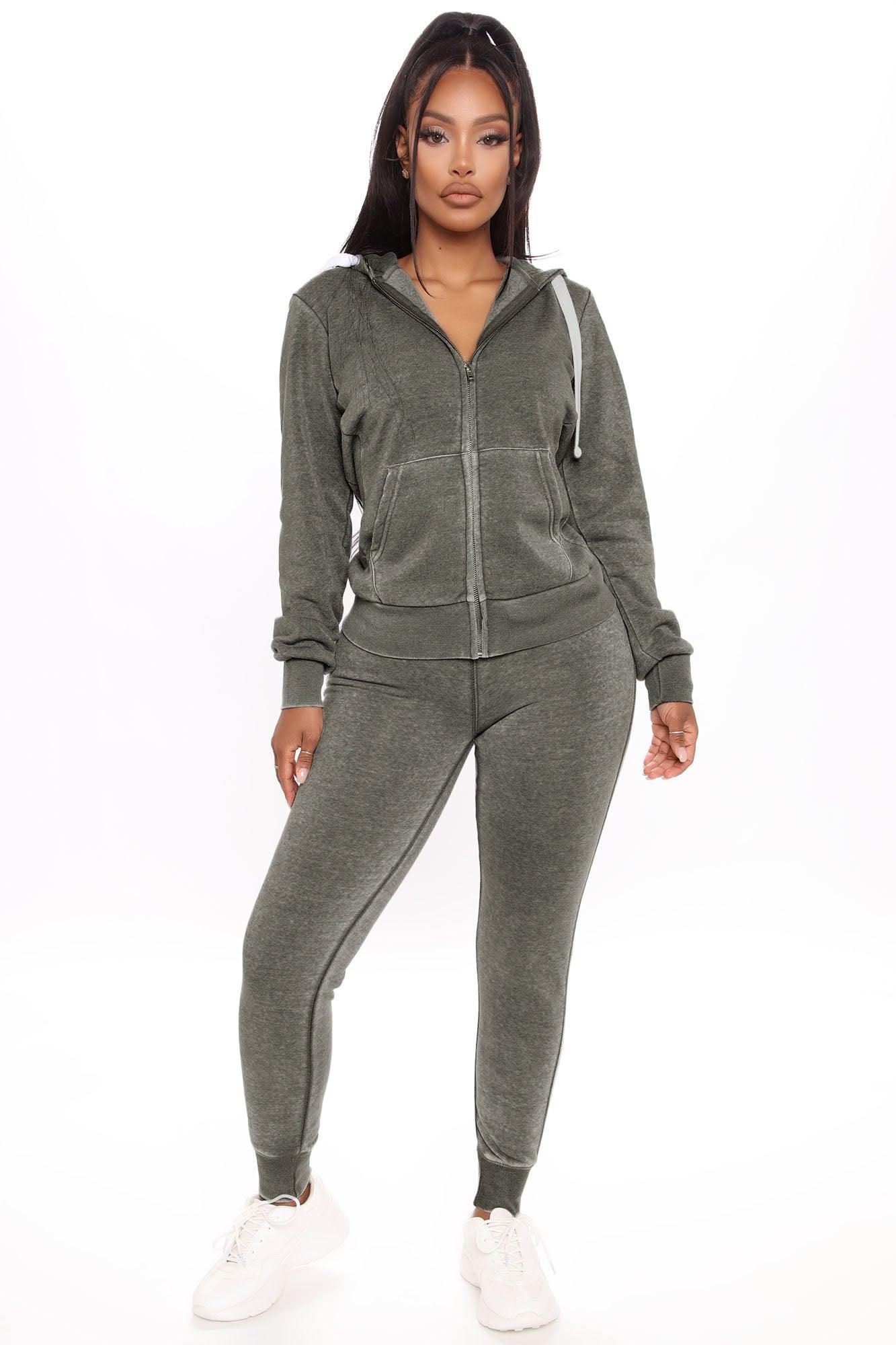 Sweet Dreams Mineral Wash Jogger - Heather Grey Product Image