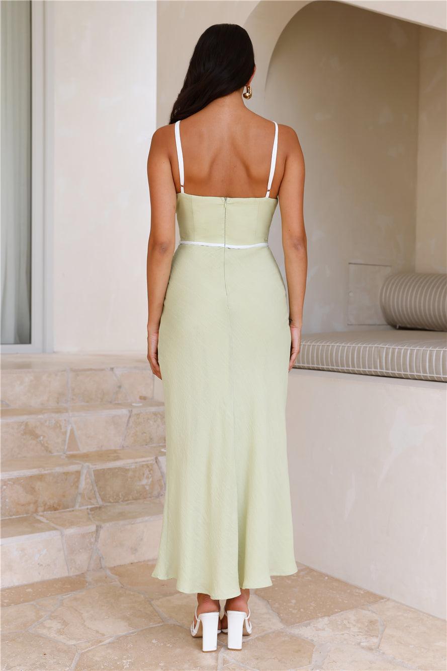 Natural Charm Maxi Dress Sage Product Image