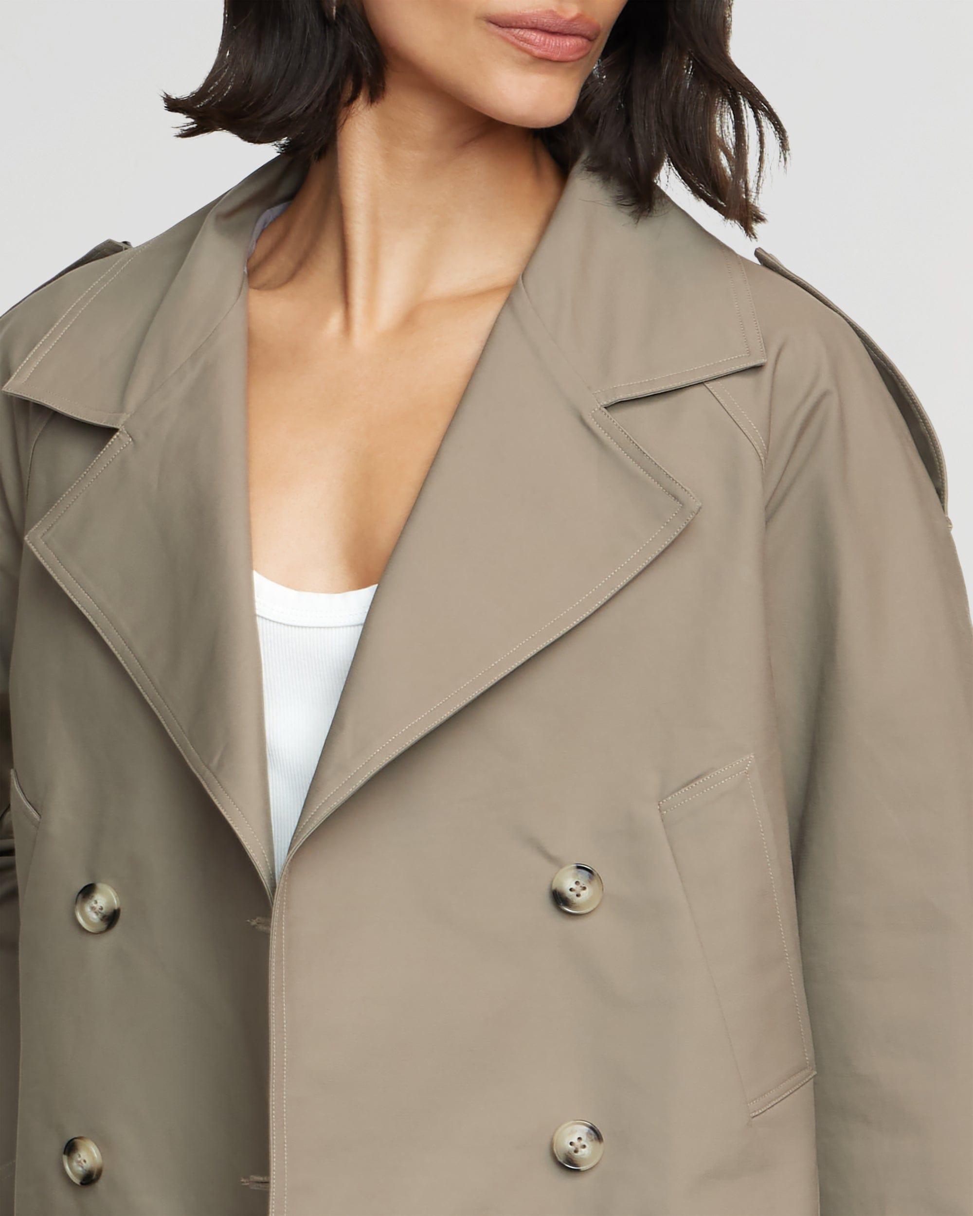 Luca Cropped Trench Jacket Product Image