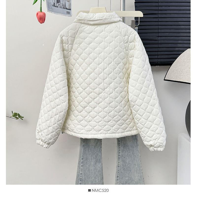 Collared Qulited Jacket Product Image