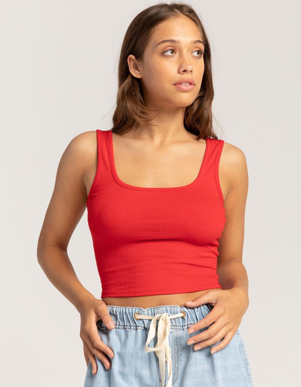 TILLYS Square Neck Womens Tank Top Product Image