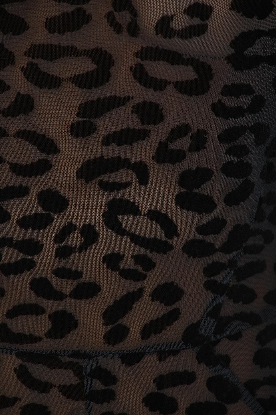 Flocked Leopard Catsuit Product Image