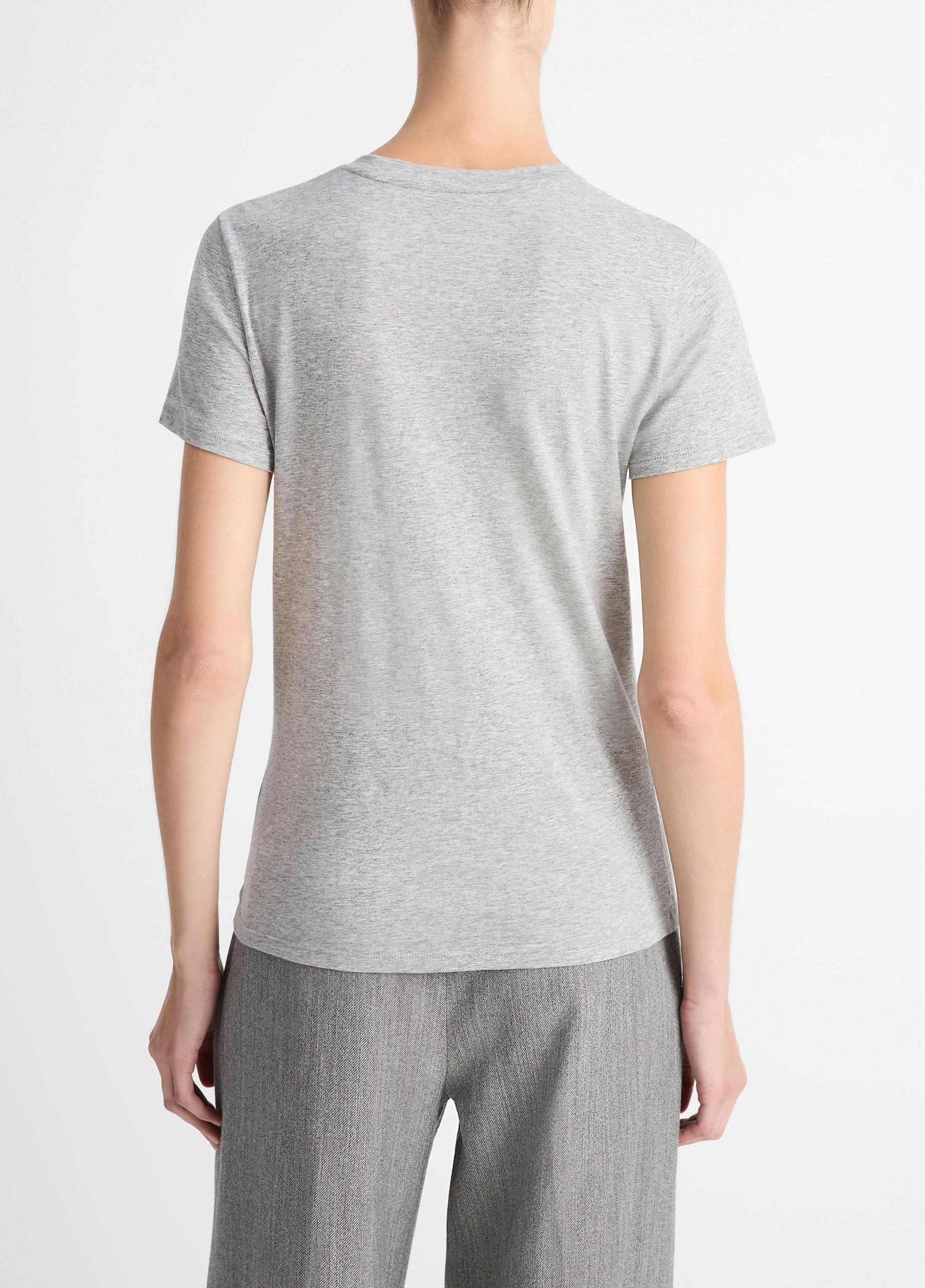 Essential Pima Cotton Crew Neck T-Shirt Product Image