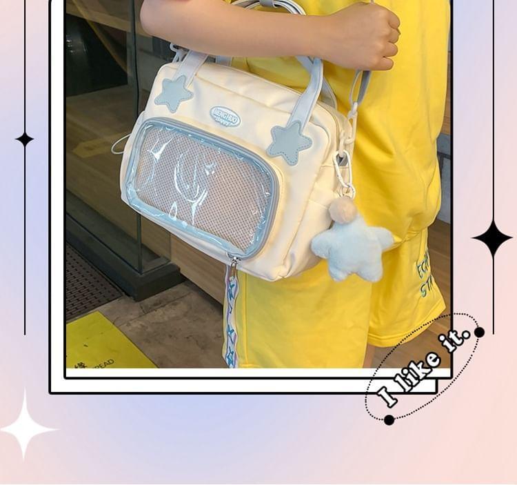 Star Applique PVC Panel Tote Bag Product Image