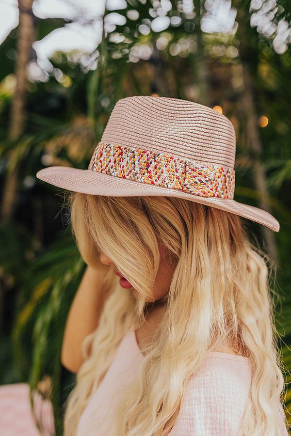 Retreat Yourself Raffia Hat In Light Blush Product Image