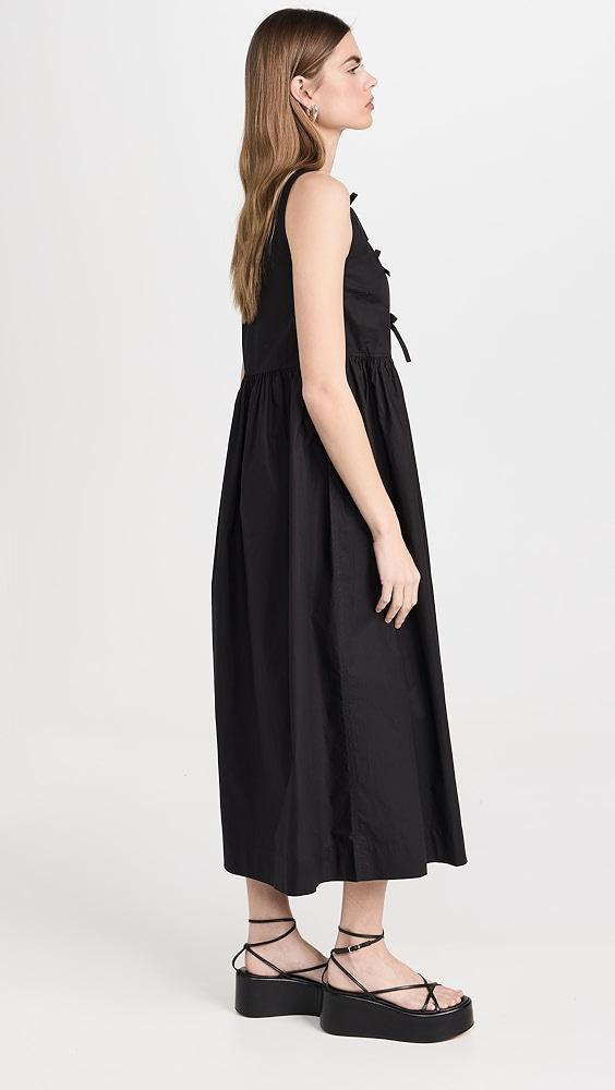 GANNI Cotton Poplin Midi Dress | Shopbop Product Image