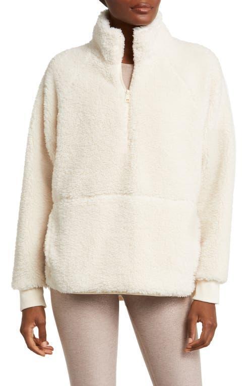 Beyond Yoga Take Flight Sherpa Pullover (Camel) Women's Clothing Product Image