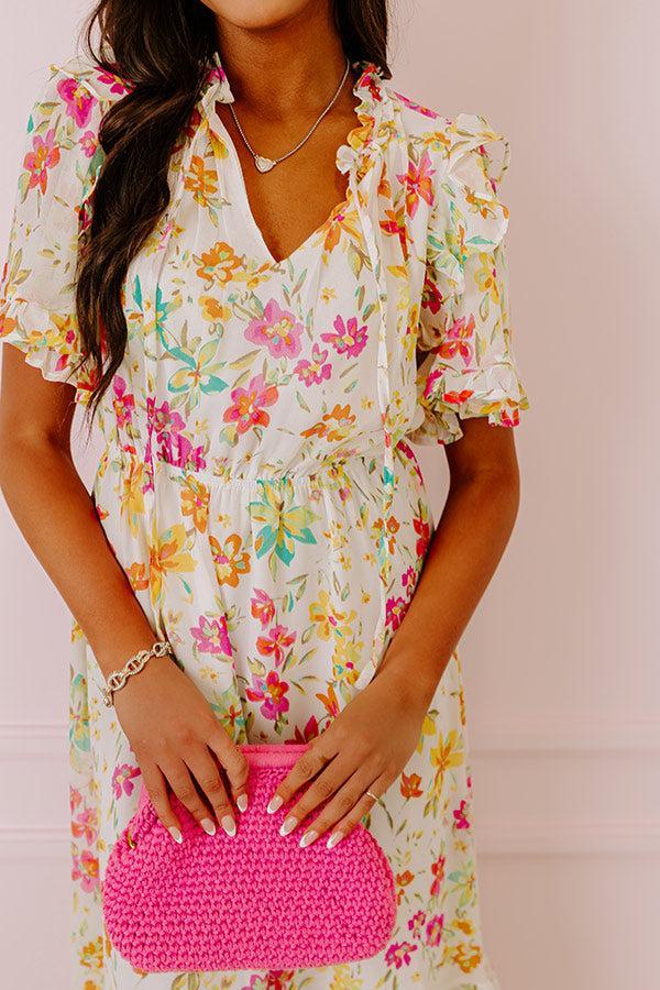 Floral Flair Midi In Ivory Product Image