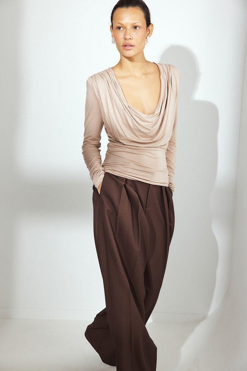 Soft Line Draped Top Product Image
