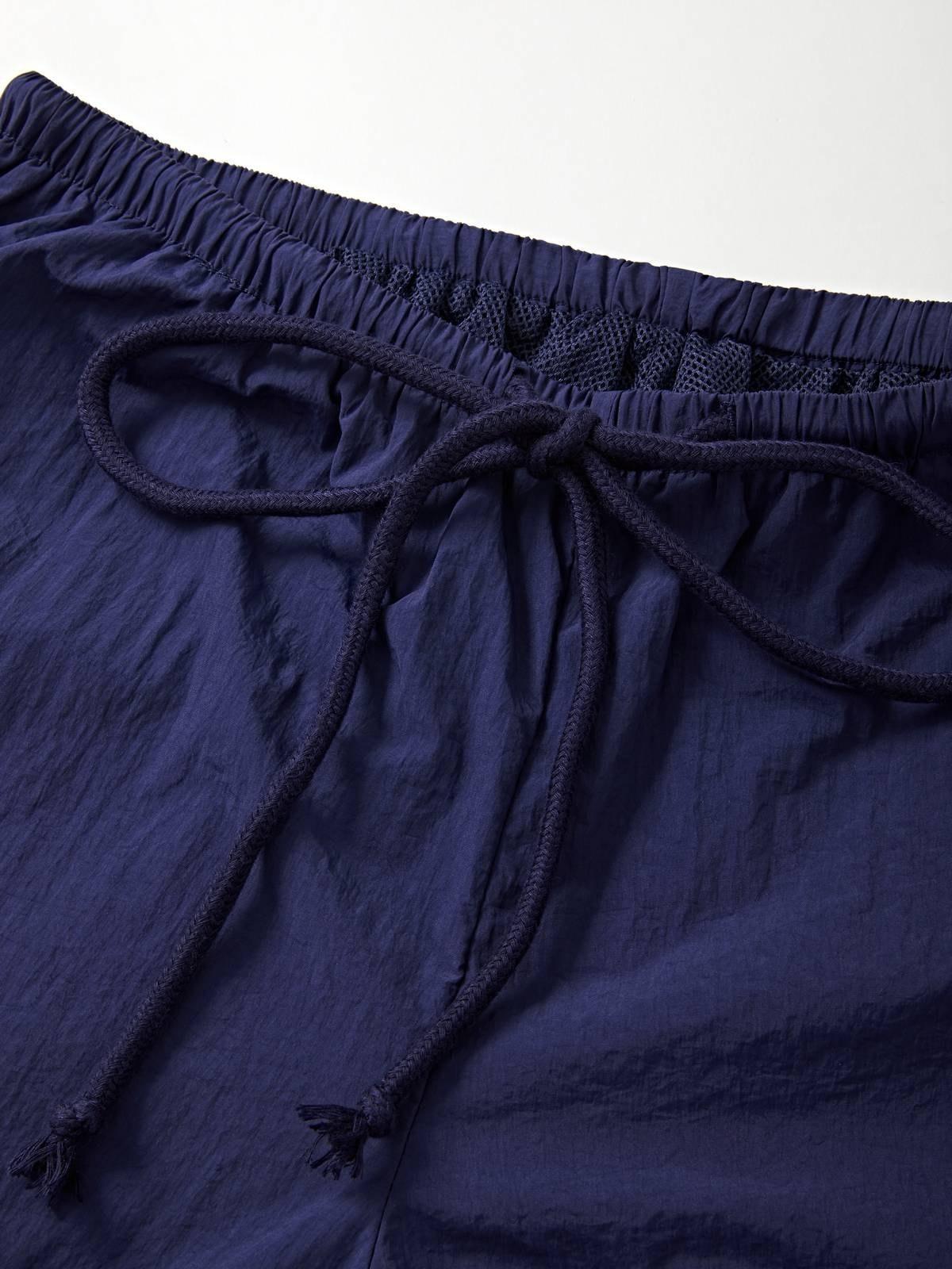 Tie Strap Baggy Parachute Cargo Pants Product Image