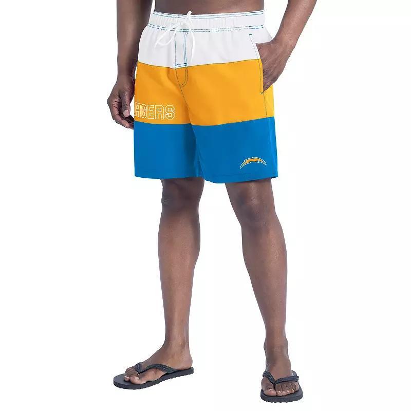Mens G-III Sports by Carl Banks Royal/Gray Indianapolis Colts Sunrise Volley Swim Shorts Product Image