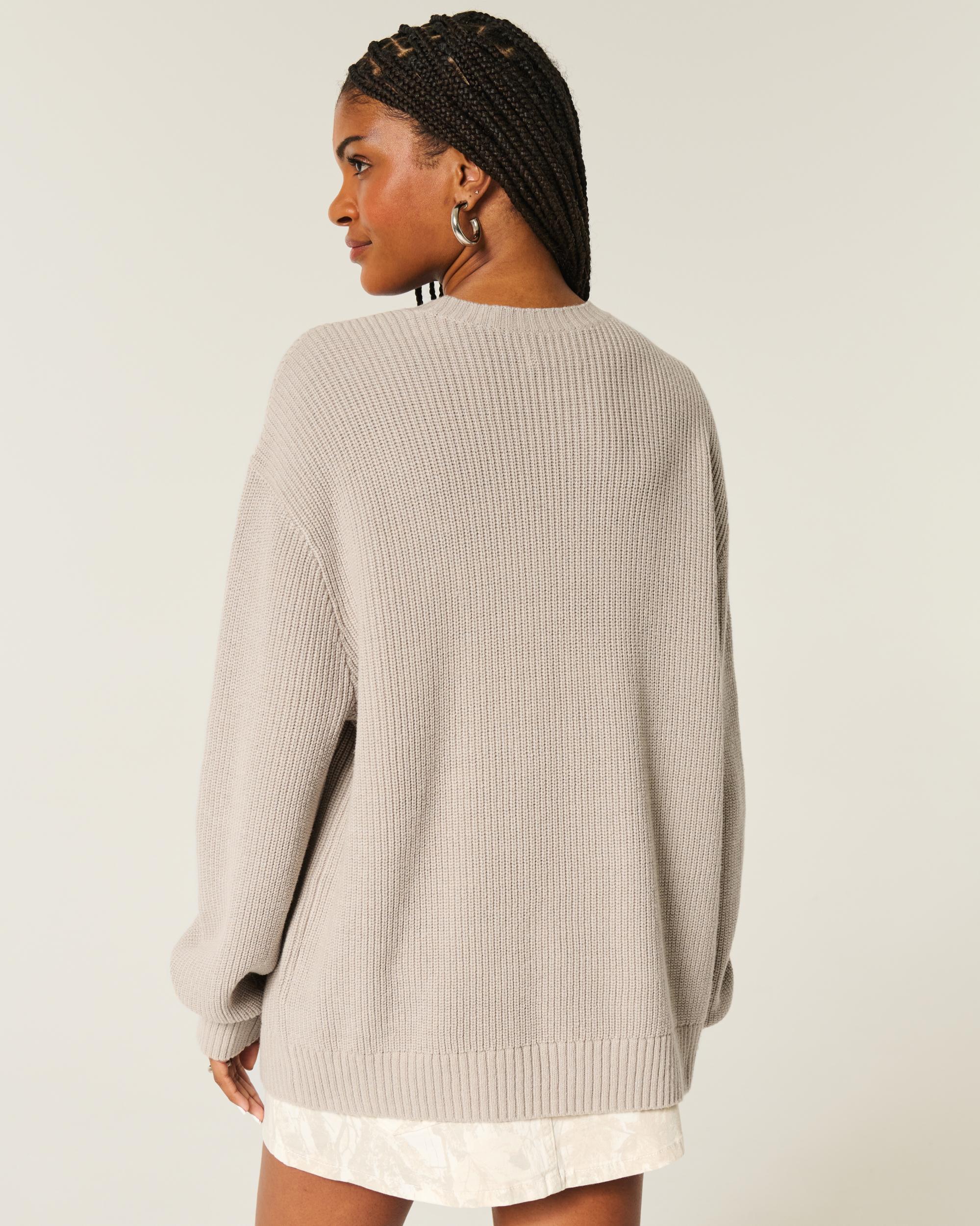Oversized Crew Sweater Product Image