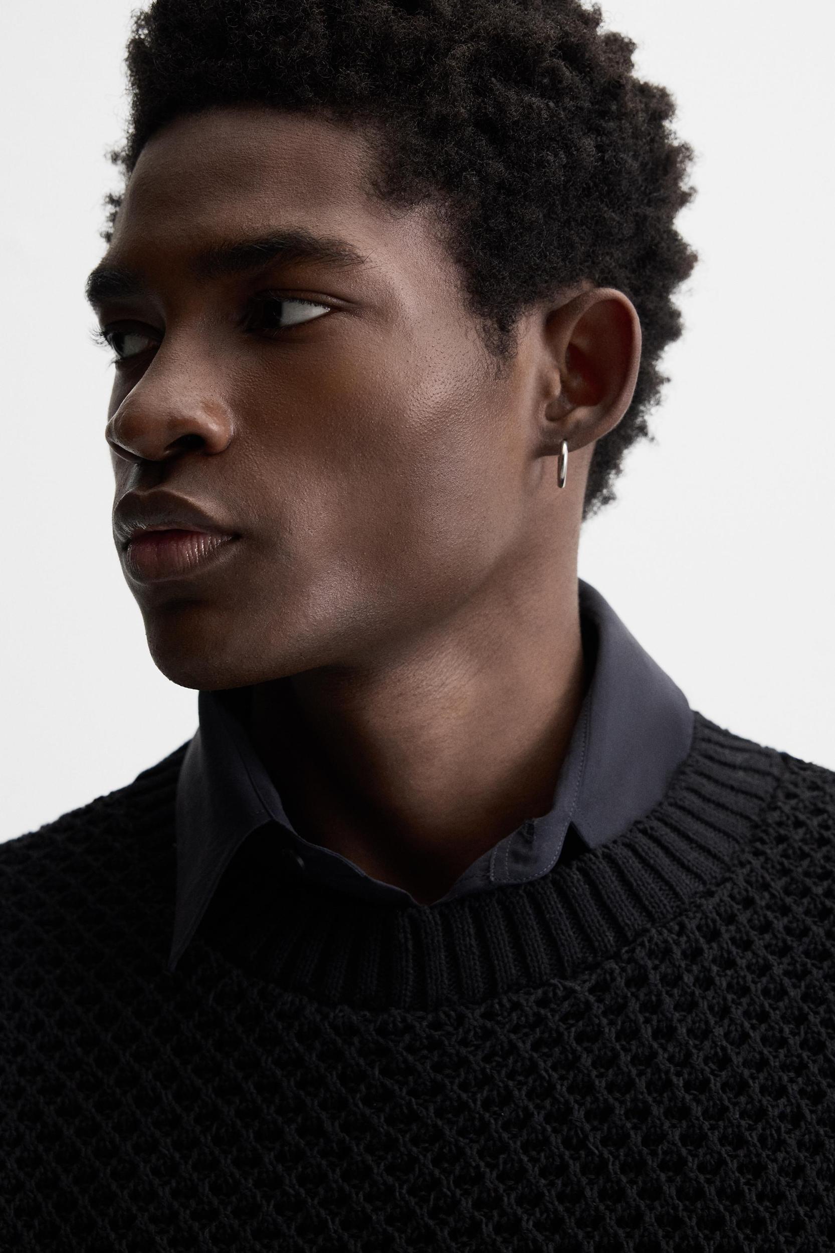 STRUCTURED OPENWORK SWEATER Product Image